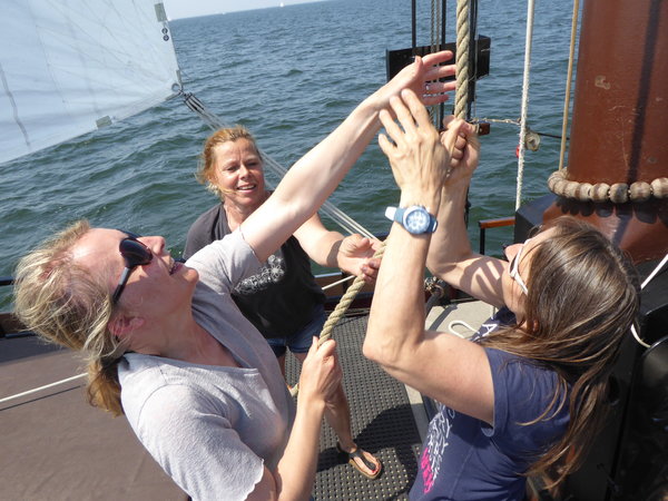 Wochenende segeln Wattenmeer auf einem Plattbodenschiff 